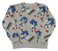 Sivá mikina so Sonicem H&M
