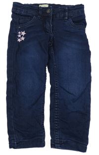 Tmavomodré podšité rifle s hviezdami Impidimpi