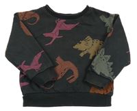 Tmavosivá mikina s diny Primark