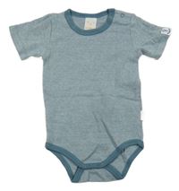 Šedomodré melírované body 