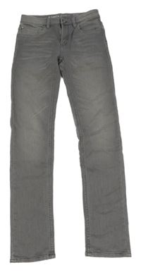 Šedé slim fit rifle Garcia