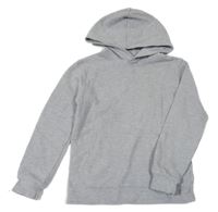 Sivá rebrovaná mikina s kapucňou H&M