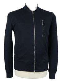 Pánský tmavomodrý jarní bomber Zara 