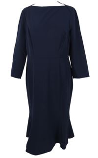 Dámské tmavomodré midi šaty Boden 