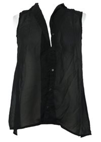 Dámská černá šifonová halenka H&M