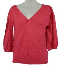 Dámsky tmavoružový ľahký sveter George