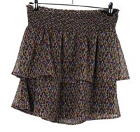 Dámská barevná vzorovaná žoržetová sukně s volánky Only 