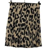 Dámska béžovo-čierna vzorovaná plisovaná sukňa Shein