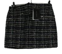 Nové - Dámska tmavomodrá vzorovaná pletená sukňa Zara