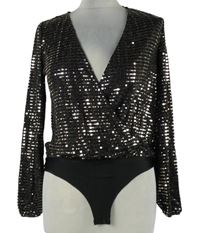 Dámské černo-zlaté vzorované body New Look 