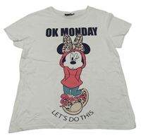 Bílé tričko s Minnie Disney