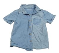 Modrá rifľová košeľa Nutmeg