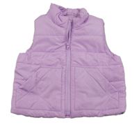 Fialová šušťáková zateplená vesta Primark