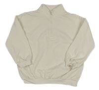 Smotanová mikina so zipsom F&F