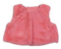Ružová kožušinová vesta George