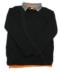 Čierny sveter s golierikom M&Co.