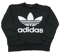 Černá mikina s logem Adidas