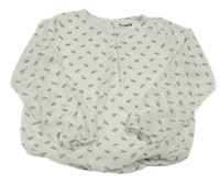 Bílá šifonová halenka se zmrzlinami STOP+GO