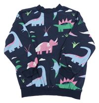 Tmavomodrá mikina s dinosaury George