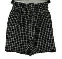 Dámske čierno-biele kockované kraťasy Kiabi