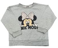 Sivá mikina s Minnie Disney