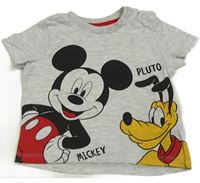 Šedé tričko s Mickeym Disney