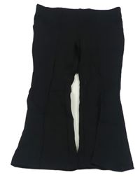 Černé flare kalhoty H&M