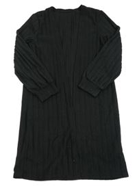 Čierny úpletový cardigán Shein