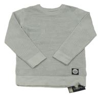 Nové - Sivý rebrovaný sveter Dunnes Stores