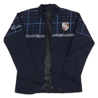 Tmavomodro-kostkovaný kabátek - Porsche 