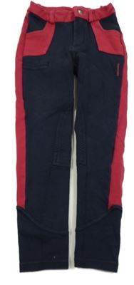 Tmavomodro-malinové jezdecké tregíny Fouganza