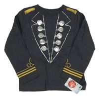 Nové - Tmavošedé triko s potiskem Mothercare