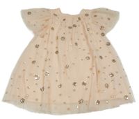 Lososové tylové šaty s flitrami Primark