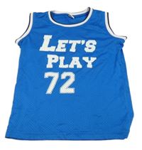 Modré športové tielko s nápisom Pocopiano