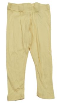 Žlté rebrované legíny Primark