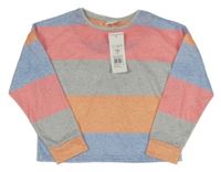 Nové - farebné pruhované úpletové tričko F&F