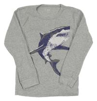 Sivé tričko so žralokom