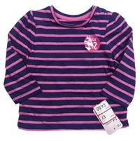 Tmavomodro-ružové tričko zn. Mothercare