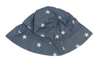 Modrošedý plátenný klobúk s hviezdičkami M&Co.