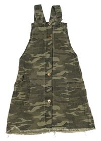 Kaki-béžové army rifľové na traké šaty River Island