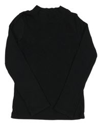 Černé žebrované triko TU 