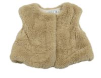 Béžová kožušinová podšitá vesta Mayoral