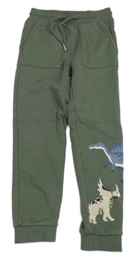 Khaki tepláky s dinosaurami Topolino