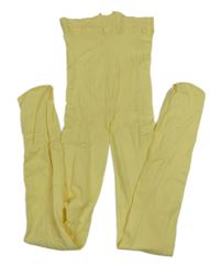 Žluté silonové punčocháče 