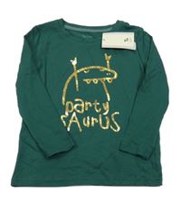 Nové - Tmavozelené tričko s príšerkou Tu