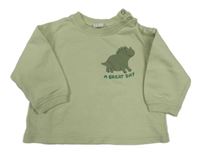 Světlezelená mikina s dinosaurem H&M