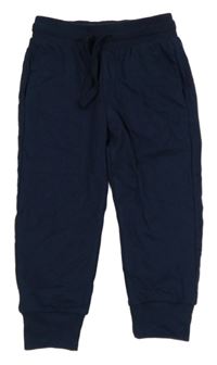 Tmavomodré tepláky H&M