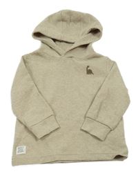 Béžová vzorovaná mikina s dinosaurom a kapucňou Topolino