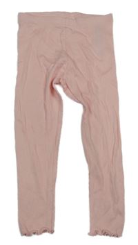 Svetloružové rebrované legíny Primark