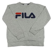 Sivá melírovaná mikina s logom FILA